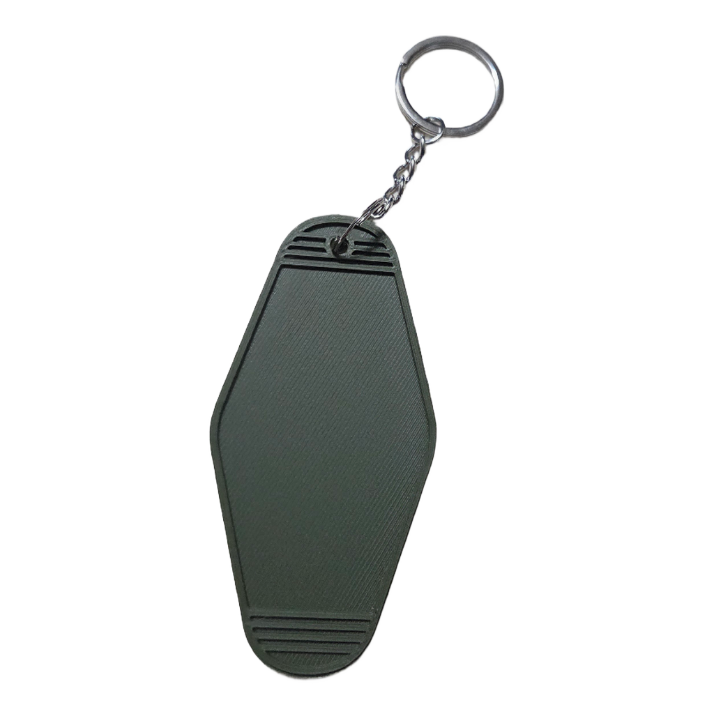 Custom Laser Engraved Keychain | Personalized Name or Logo | Black & White or Green & Yellow